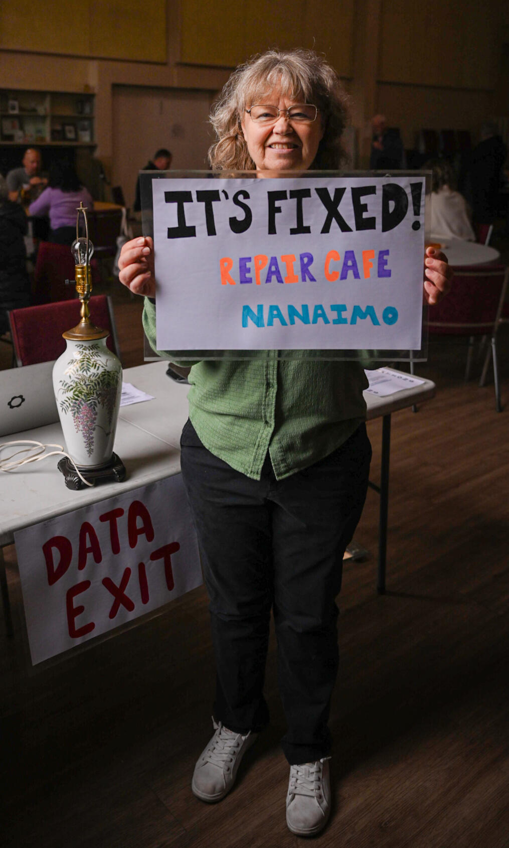 A lamp that got fixed.